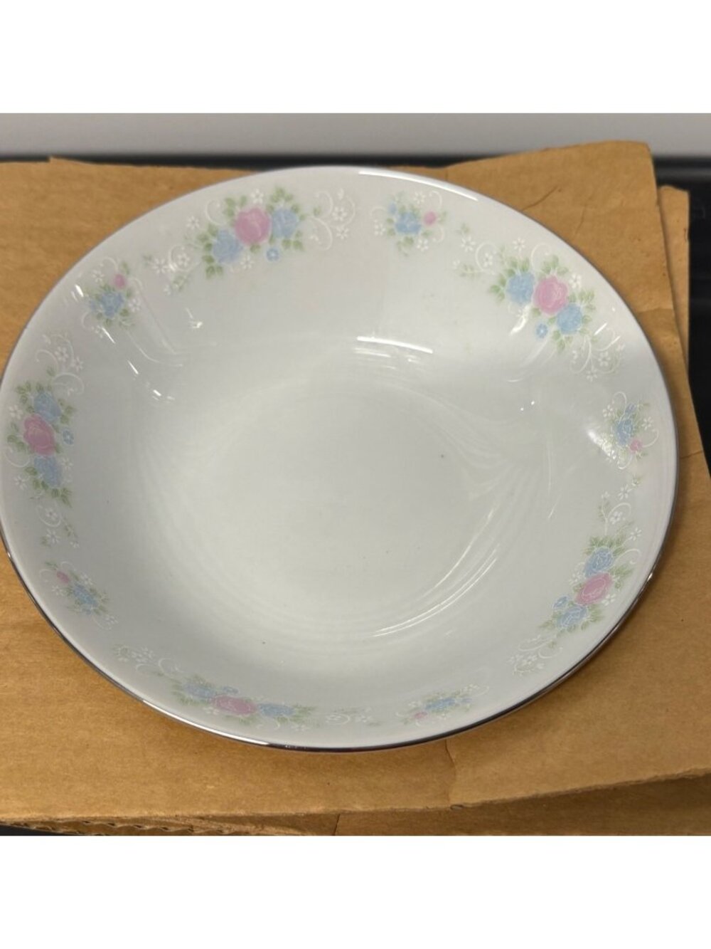 China Garden Prestige Jian Shiang Floral Pattern Porcelain Salad Bowls Set Of 4